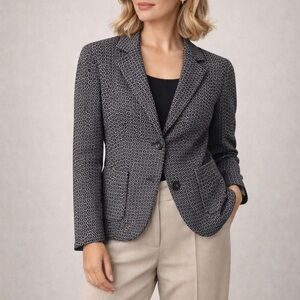 Olsen Europe Elegant Navy Blazer